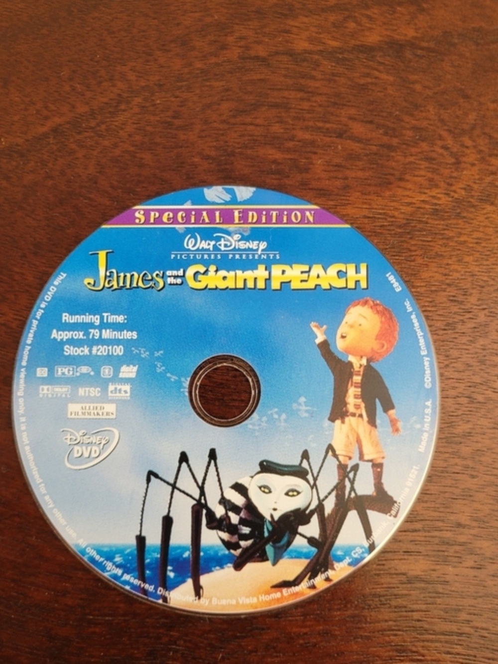 Walt Disney - Special Edition - James And The Giant Peach - Kids DVD Movie